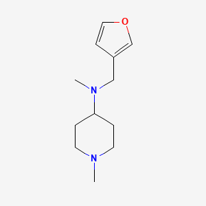 molecular formula C12H20N2O B5616880 N-(furan-3-ylmethyl)-N,1-dimethylpiperidin-4-amine 