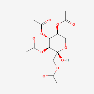 molecular formula C14H20O10 B561720 1,3,4,5-Tetra-O-acetyl-L-sorbopyranose CAS No. 109525-53-3