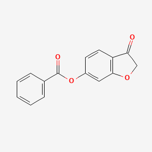 molecular formula C15H10O4 B5617222 (3-oxo-1-benzofuran-6-yl) benzoate 