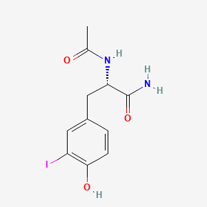 molecular formula C11H13IN2O3 B561725 N-Acetyl-3-iodo-L-tyrosine Amide CAS No. 59302-19-1