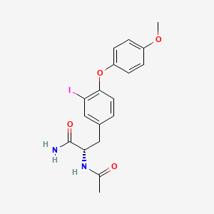 N-Acetyl-3-iodo-4-(4-methoxyphenoxy)-L-phenylalanine Amide