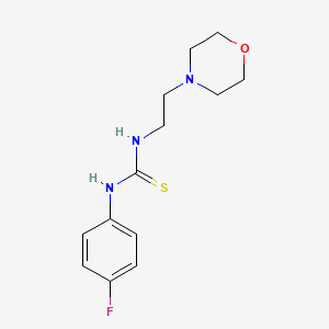 molecular formula C13H18FN3OS B5617322 N-(4-FLUOROPHENYL)-N'-(2-MORPHOLINOETHYL)THIOUREA 