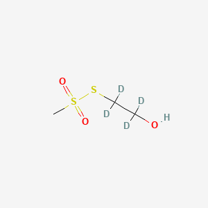 molecular formula C3H8O3S2 B561737 2-Hydroxyethyl-1,1,2,2-d4 Methanethiosulfonate CAS No. 1020719-50-9