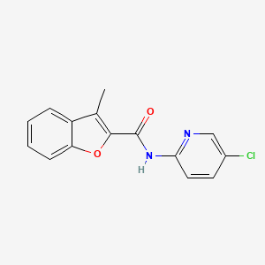 molecular formula C15H11ClN2O2 B5617405 N-(5-chloropyridin-2-yl)-3-methyl-1-benzofuran-2-carboxamide 