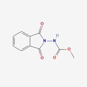 molecular formula C10H8N2O4 B5617411 METHYL N-(1,3-DIOXO-1,3-DIHYDRO-2H-ISOINDOL-2-YL)CARBAMATE 