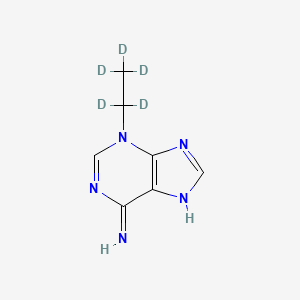 molecular formula C7H9N5 B561743 3-Ethyl-d5-adenine CAS No. 147028-85-1