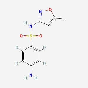 molecular formula C10H11N3O3S B561764 N4-Acetylsulfamethoxazole-d4 CAS No. 1020719-86-1
