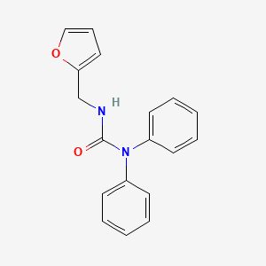 molecular formula C18H16N2O2 B5617683 3-(Furan-2-ylmethyl)-1,1-diphenylurea 