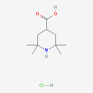 molecular formula C10H20ClNO2 B561774 2,2,6,6-Tetramethylpiperidine-4-carboxylic acid, Hydrochloride Salt CAS No. 54996-07-5