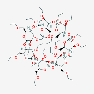 molecular formula C84H154O35 B056178 Heptakis(2,3,6-tri-O-ethyl)-|A-cyclodextrin CAS No. 111689-01-1