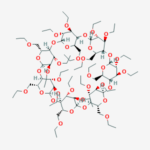 molecular formula C84H154O35 B056178 Perethylated beta-cyclodextrin CAS No. 111689-01-1