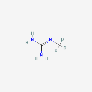 molecular formula C2H7N3 B561782 N-Methylguanidine-d3 CAS No. 1020719-65-6