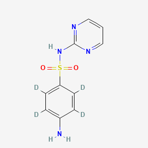 molecular formula C10H10N4O2S B561786 N-Acetyl sulfadiazine-d4 CAS No. 1020719-78-1