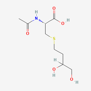 molecular formula C9H17NO5S B561797 N-Acetyl-S-(3,4-dihydroxybutyl)-L-cysteine CAS No. 144889-50-9