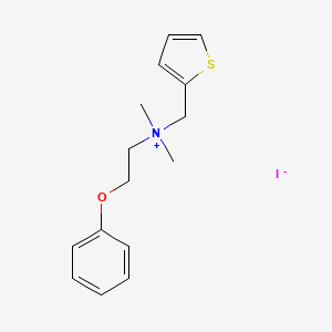 molecular formula C15H20INOS B561823 N,N-Dimethyl-N-2-phenoxyethyl-N-2'-thenylammonium Iodide CAS No. 109732-56-1