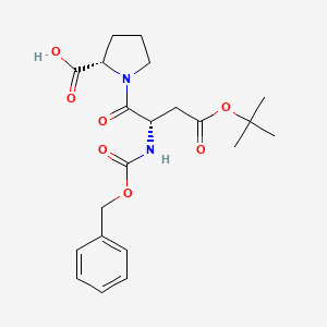 (2S)-1-[(2S)-4-[(2-methylpropan-2-yl)oxy]-4-oxo-2-(phenylmethoxycarbonylamino)butanoyl]pyrrolidine-2-carboxylic acid