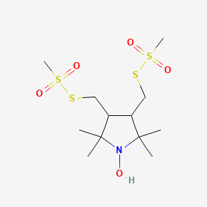 molecular formula C12H25NO5S4 B561845 Trans-3,4-Bis(methylmethanethiosulfonylmethyl)-2,2,5,5-tetramethylpyrrolidin-1-yloxyl Radical CAS No. 229621-30-1