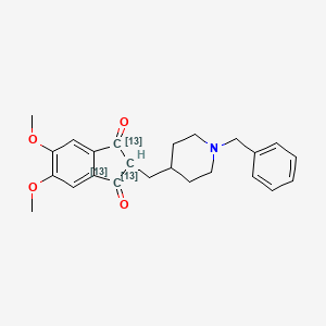 2-[(1-Benzylpiperidin-4-yl)methyl]-5,6-dimethoxyindene-1,3-dione