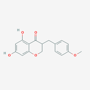 molecular formula C17H16O5 B561852 3,9-Dihydroeucomin 