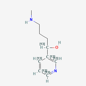 4-(Methylamino)-1-(3-pyridyl)-1-butanol-1,2',3',4',5',6'-13C6