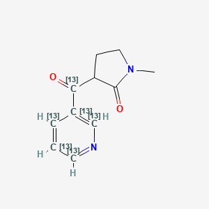 1-Methyl-3-(3'-pyridylcarbonyl-1,2',3',4',5',6'-13C6-pyrrolidinone