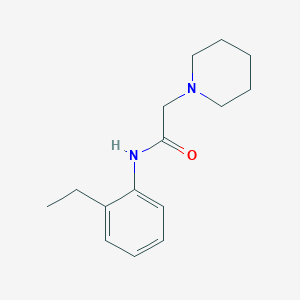 molecular formula C15H22N2O B5618572 N-(2-ethylphenyl)-2-(piperidin-1-yl)acetamide 