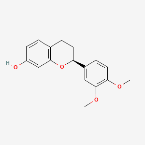 molecular formula C17H18O4 B561869 Trilepisflavan 