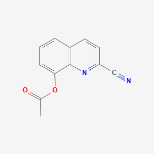molecular formula C12H8N2O2 B5618724 (2-Cyanoquinolin-8-yl) acetate 