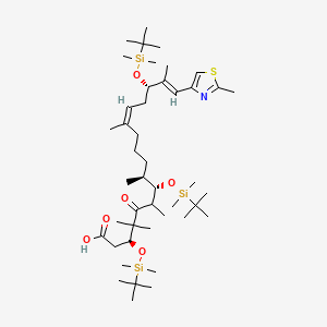 (3S,7S,8S,12Z,15S,16E)-3,7,15-Tris[[tert-butyl(dimethyl)silyl]oxy]-4,4,6,8,12,16-hexamethyl-17-(2-methyl-1,3-thiazol-4-yl)-5-oxoheptadeca-12,16-dienoic acid