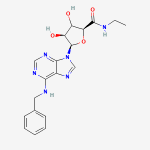 molecular formula C19H22N6O4 B561884 N6-Benzyl-5'-ethylcarboxamido Adenosine CAS No. 152918-32-6