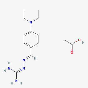 N-(4-Diethylaminobenzylideneamino)guanidine Acetic Acid Salt