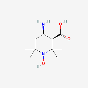 (3R,4R)-4-amino-1-hydroxy-2,2,6,6-tetramethylpiperidine-3-carboxylic acid