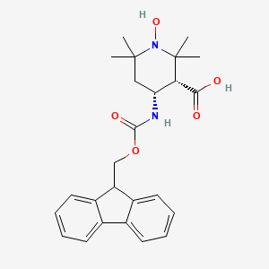 (3R,4R)-4-({[(9H-Fluoren-9-yl)methoxy]carbonyl}amino)-1-hydroxy-2,2,6,6-tetramethylpiperidine-3-carboxylic acid