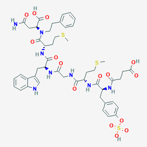 Succinyl-tyrosyl-methionyl-glycyl-tryptophyl-methionyl-aspartyl-phenethylamide
