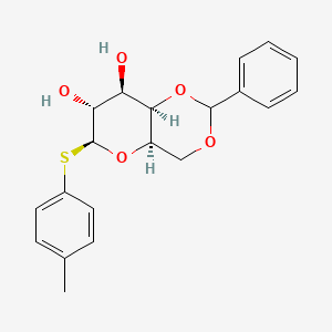 molecular formula C20H22O5S B561912 4-Methylphenyl 4,6-O-benzylidene-beta-D-thiogalactopyranoside CAS No. 161007-96-1