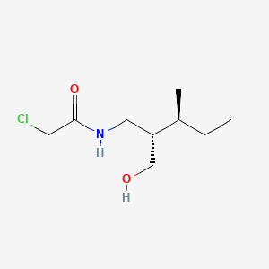 molecular formula C9H18ClNO2 B561924 2-Chloro-N-[(2S,3S)-2-(hydroxymethyl)-3-methylpentyl]acetamide CAS No. 160141-19-5