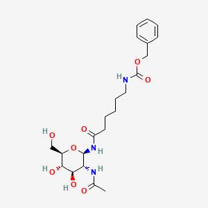 2-Acetamido-2-deoxy-N-[N-(benzyloxycarbonyl)-epsilon-aminocaproyl]-beta-D-glucopyranosylamine