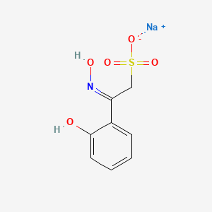 molecular formula C8H8NNaO5S B561934 Sodium 2'-Hydroxyacetophenone Oxime-2-sulphinate CAS No. 1024789-05-6