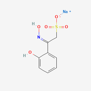 Sodium (2E)-2-(hydroxyamino)-2-(6-oxocyclohexa-2,4-dien-1-ylidene)ethane-1-sulfonate