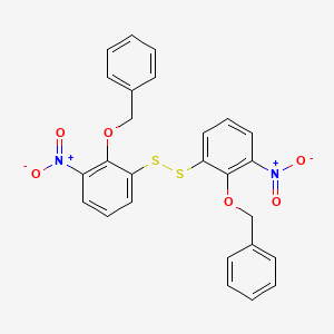molecular formula C26H20N2O6S2 B561944 Bis(2-benzyloxy-3-nitrophenyl)disulfide CAS No. 37398-25-7