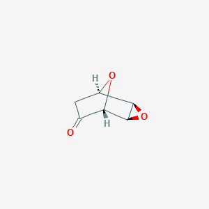 molecular formula C6H6O3 B056195 (1R,2R,4R,5R)-3,8-dioxatricyclo[3.2.1.02,4]octan-6-one CAS No. 120200-54-6