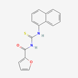 molecular formula C16H12N2O2S B5619654 N-(naphthalen-1-ylcarbamothioyl)furan-2-carboxamide 