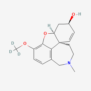 molecular formula C17H21NO3 B561969 Galanthamine-O-methyl-d3 CAS No. 1279031-09-2