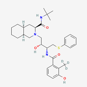 molecular formula C32H45N3O4S B561975 Nelfinavir-d3 CAS No. 1217629-70-3