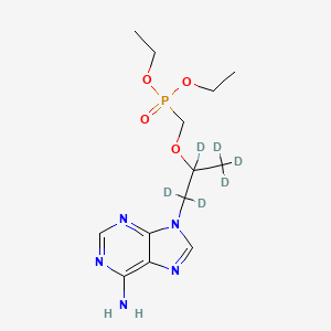 molecular formula C13H22N5O4P B561976 9-[2-(二乙基膦酰甲氧基)丙基-d6]腺嘌呤 CAS No. 1020719-38-3