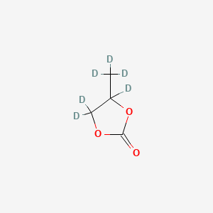 molecular formula C4H6O3 B561977 1,2-丙烯-d6碳酸酯 CAS No. 202480-74-8