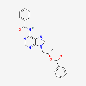 molecular formula C22H19N5O3 B561978 (R)-9-[2-Benzyloxypropyl)-N6-benzoyl Adenine CAS No. 1217735-35-7