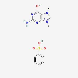 molecular formula C14H17N5O4S B561985 7,9-Dimethylguanine Hemitosylate CAS No. 12240-99-2