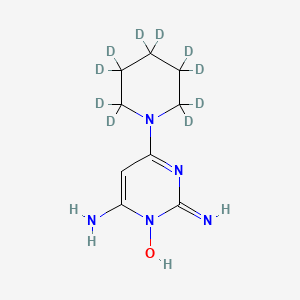 molecular formula C9H15N5O B561990 米诺地尔-d10 CAS No. 1020718-66-4