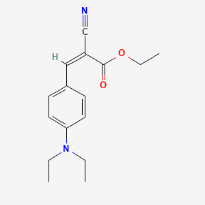 molecular formula C16H20N2O2 B5620049 Ethyl-2-cyano-3-(4-diethylaminophenyl)acrylate CAS No. 62134-40-1